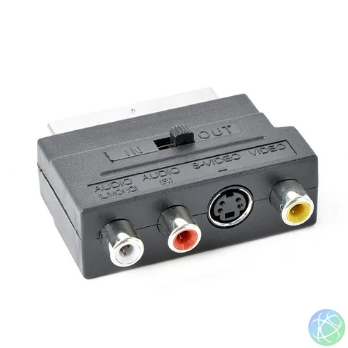 Gembird CCV-4415 Bidirectional SCART/RCA/S-VIDEO adapter speciális átalakító