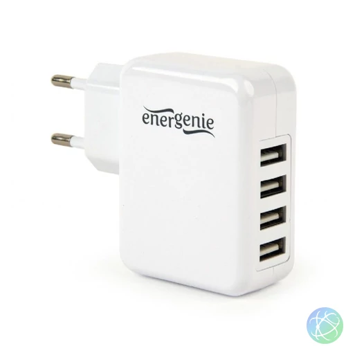 Gembird EG-U4AC-02 Universal USB Charger White töltő