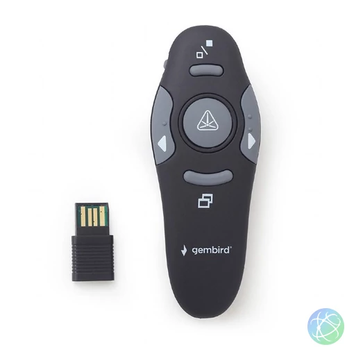 Gembird WP-L-11 Wireless Presenter Red Laser Black