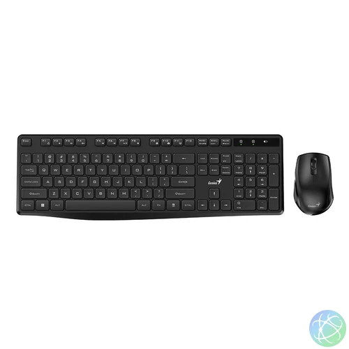 Genius KM-8206S Wireless Keyboard Combo Black HU billentyűzet