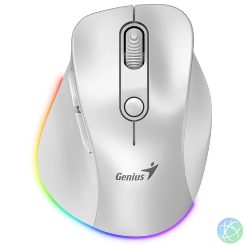 Genius Ergo 9000S Pro Wireless mouse Pearl White egér