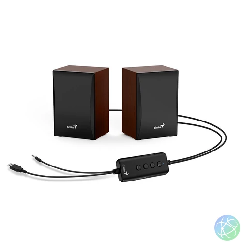 Genius SP-HF380BT 2.0 Bluetooth Speaker Wood hangszóró