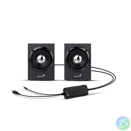 Genius SP-HF385BT Bluetooth Speaker Wood Black Gray hangszóró