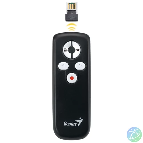 Genius 100 Smart Wireless Presenter Red Laser Black
