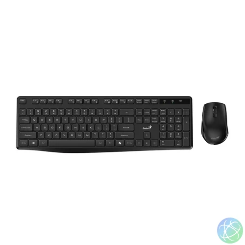 Genius KM-8206S Wireless Keyboard Combo Black US billentyűzet