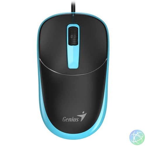 Genius DX-123 Wired Mouse Black/Blue egér
