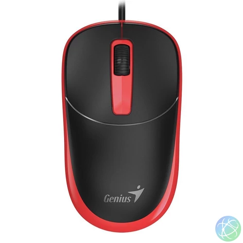 Genius DX-123 Wired Mouse Black/Red egér
