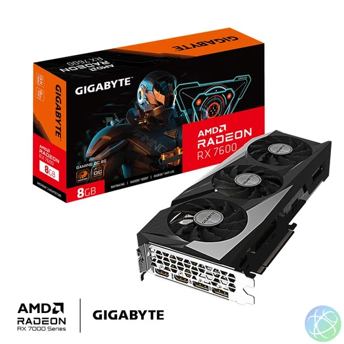 Gigabyte RX7600 GAMING OC 8G videókártya