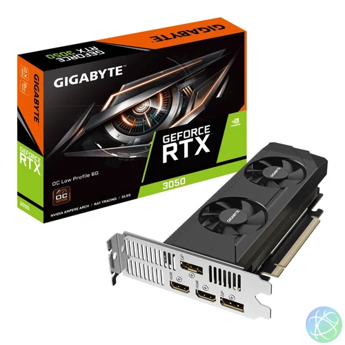 Gigabyte RTX3050 OC LOW PROFILE 6G videókártya