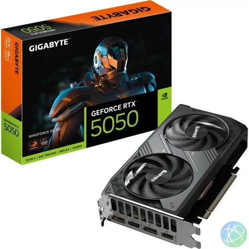 Gigabyte RTX5050 Windforce OC 8GB videókártya