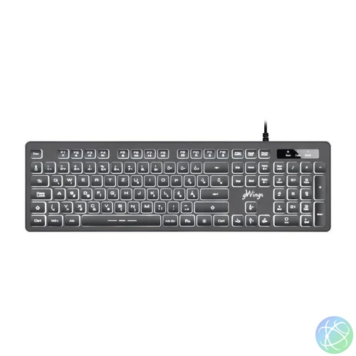 gWings 470kb keyboard Black HU billentyűzet