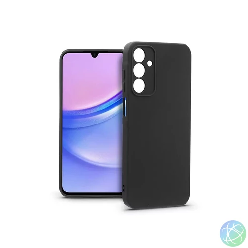 Haffner HF649416 Samsung Galaxy A15 4G/5G fekete szilikon hátlap Black mobiltelefon tok