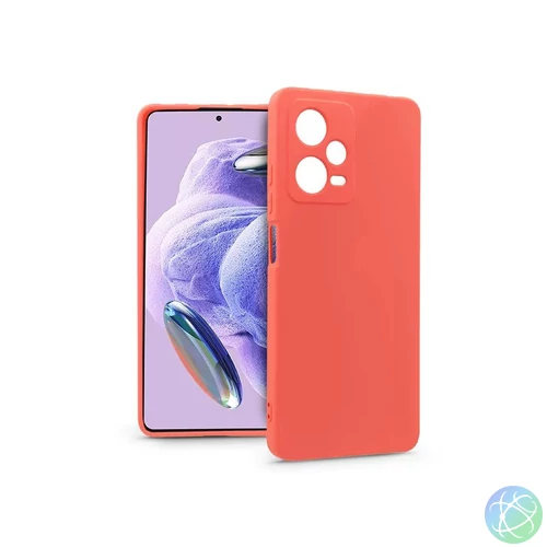 Haffner PT-6774 Xiaomi Redmi Note 12 Pro+ 5G szilikon hátlap Peach mobiltelefon tok
