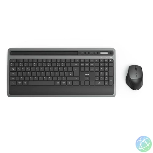 Hama KMW-600 Plus Wireless billentyűzet + egér Black HU