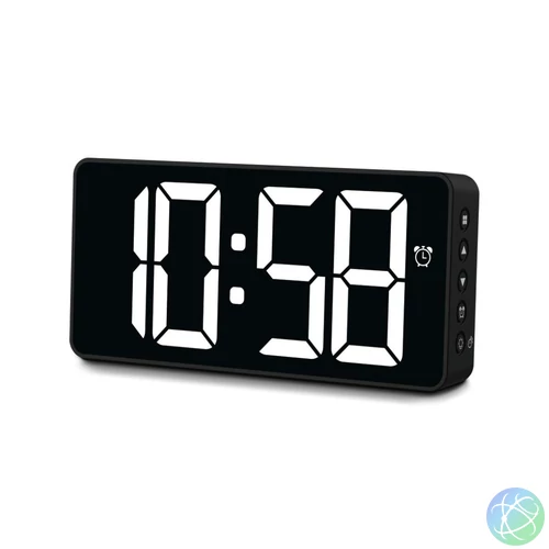 Hama Bali Digital Alarm Clock with Temperature Display Night Mode Black hi-fi