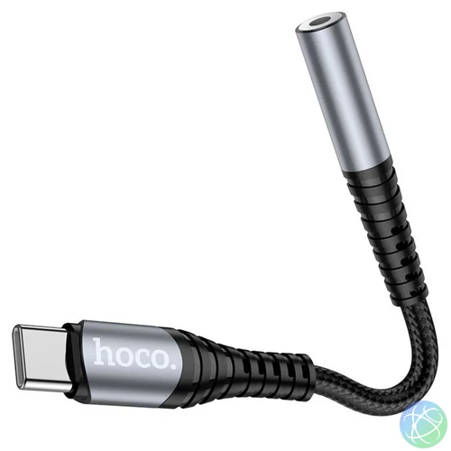 Hoco LS33 USB-C - 3,5mm jack Audio adapter Black speciális átalakító