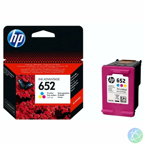 HP F6V24AE (652) Color tintapatron