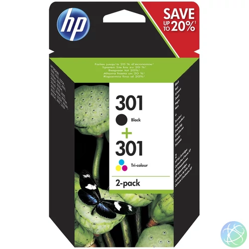 HP N9J72AE (301) Multipack tintapatron