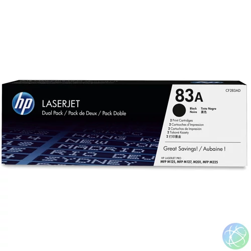 HP CF283AD (83A) 2-pack Black toner