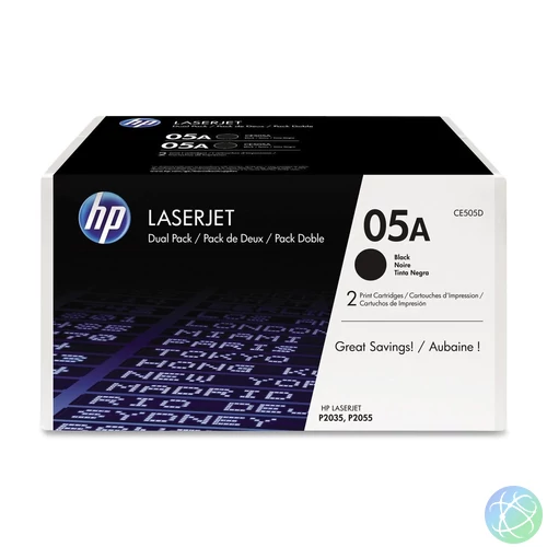HP CE505D (05A) 2-pack Black toner