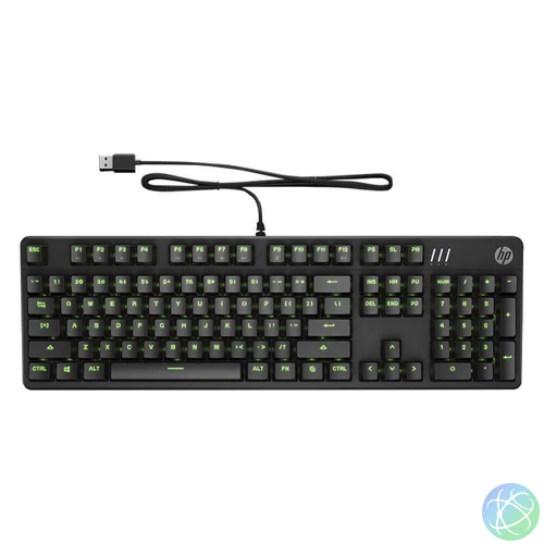 HP Pavilion 550 Wired Gamer RGB Red Mechanical Keyboard Black US billentyűzet