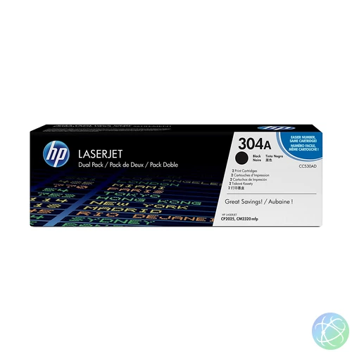 HP CC530AD (304A) 2-pack Black toner