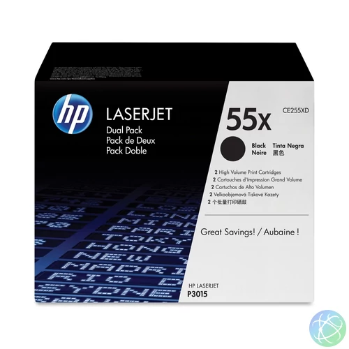 HP CE255XD (55X) 2-pack Black toner
