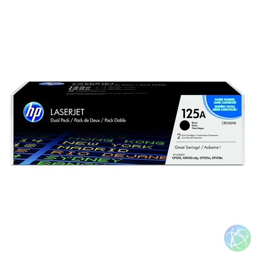 HP CB540AD (125A) 2-pack Black toner