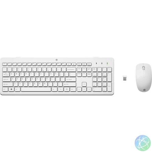 HP 230 Wireless Mouse and Keyboard Combo White HU billentyűzet