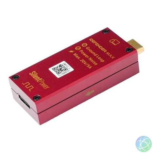 iFi iDefender Max USB-C -> USB-C M/F aktív zavarszűrő Red speciális átalakító