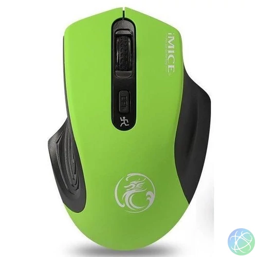 iMICE E-1800 Wireless Mouse Green egér