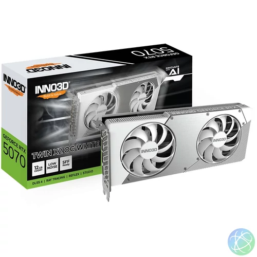 Inno3D GeForce RTX5070 12GB GDDR7 Twin X2 OC White videókártya