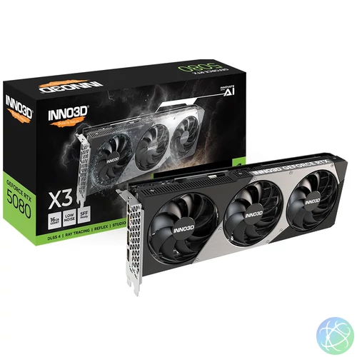 Inno3D GeForce RTX5080 16GB GDDR7 X3 videókártya