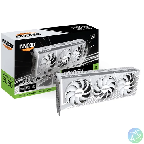 Inno3D GeForce RTX5080 16GB GDDR7 X3 OC White videókártya