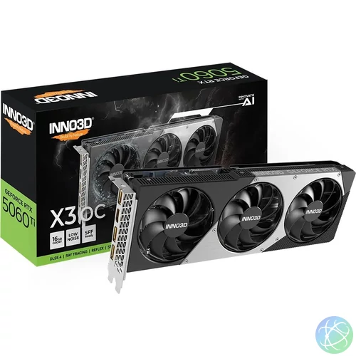 Inno3D GeForce RTX5060 Ti 16GB X3 OC videókártya