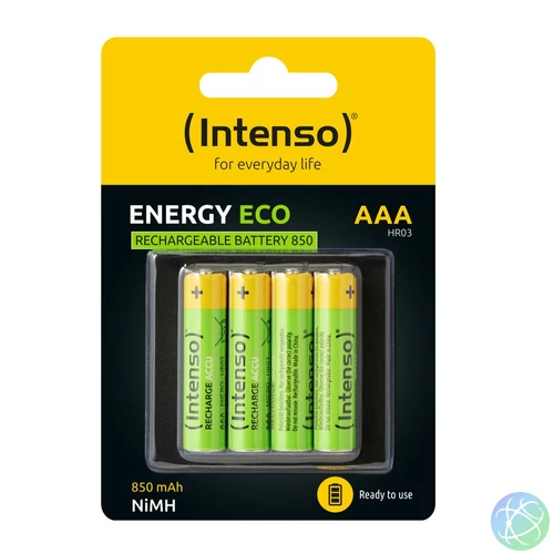 Intenso 850mAh AAA Ni-MH akkumulátor 4db/csomag