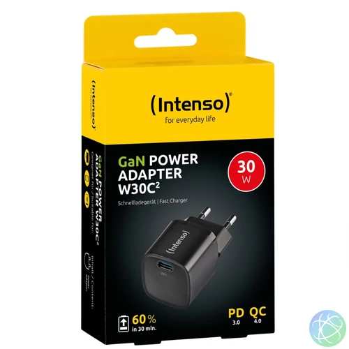 Intenso W30C2 Power Adapter Black töltő