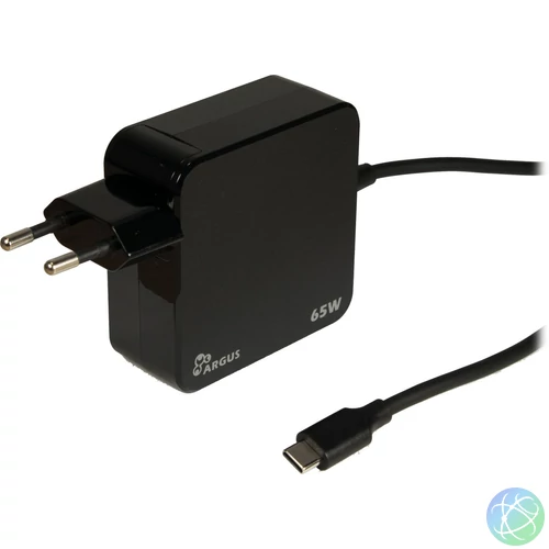 Inter-Tech Argus PD-2065 USB-C 65W PD Charger Black töltő