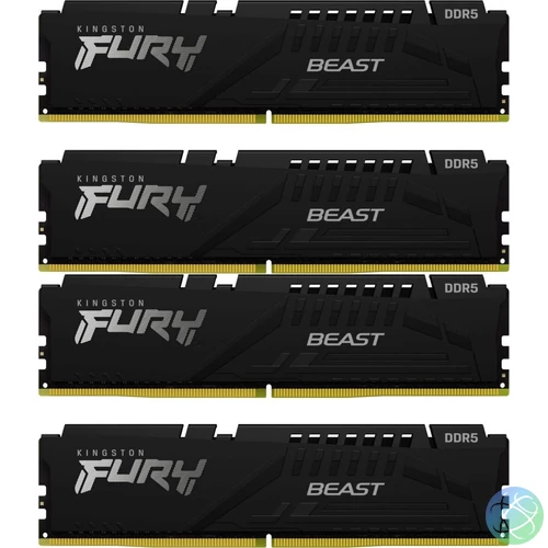 Kingston 128GB 5600Mhz Kit(4x32GB) Fury Beast Black memória