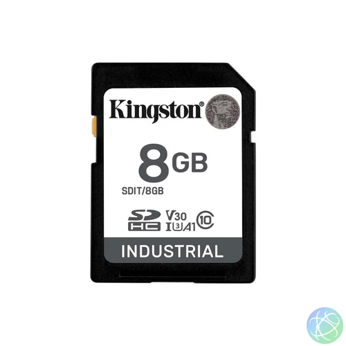 Kingston 8GB SDHC Industrial Class 10 U3 V30 A1 memóriakártya
