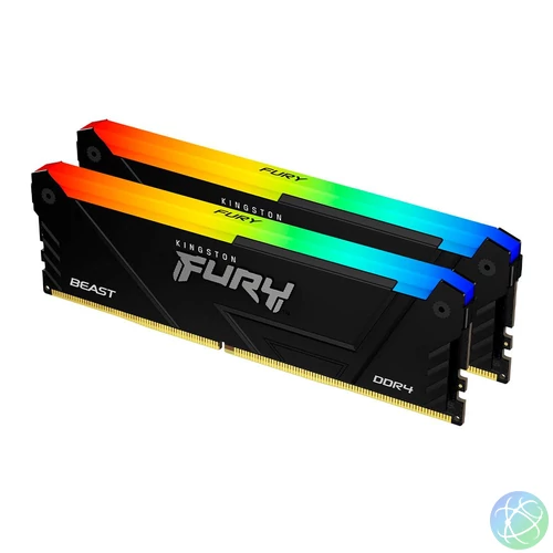 Kingston 32GB DDR4 3200MHz Kit(2x16GB) Fury Beast RGB Black memória