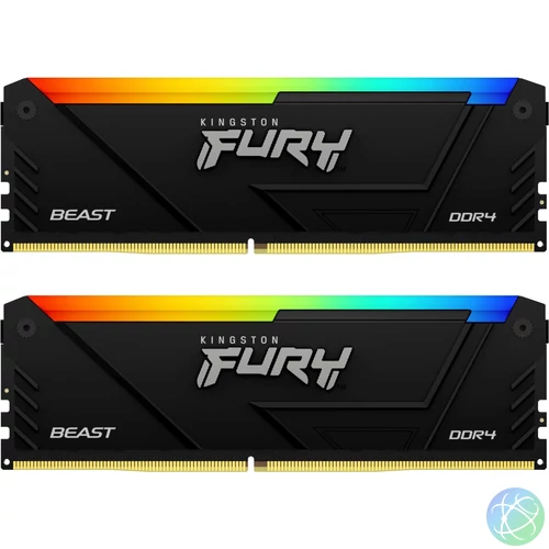Kingston 32GB DDR4 3600MHz Kit(2x16GB) Fury Beast RGB Black memória
