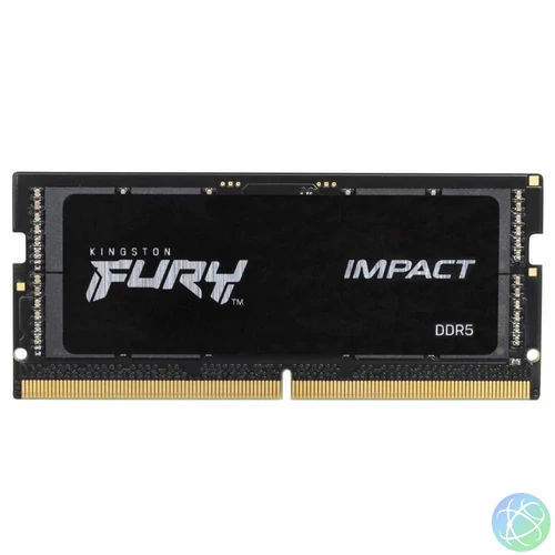 Kingston 16GB DDR5 4800MHz SODIMM Fury Impact Black notebook memória