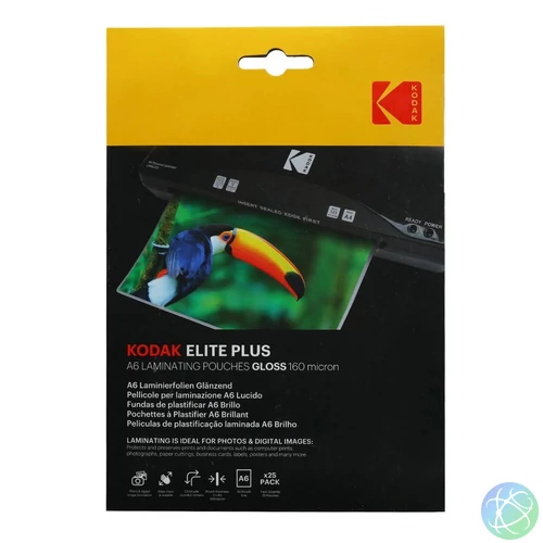 Kodak Lamináló fólia (fényes) A6 160 micron 25db/cs laminálógép