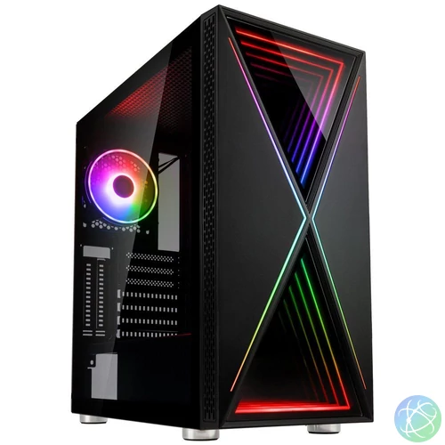 Kolink VOID X ARGB Tempered Glass Black gépház