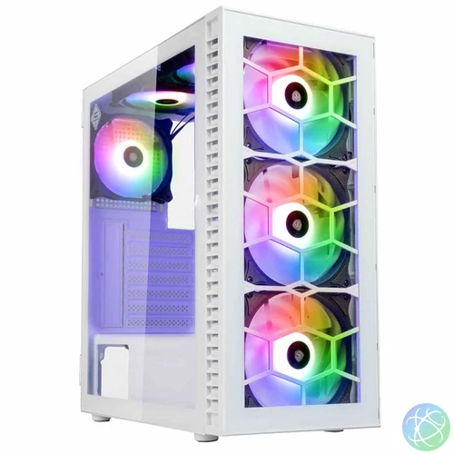 Kolink Observatory HF Glass ARGB Tempered Glass White gépház