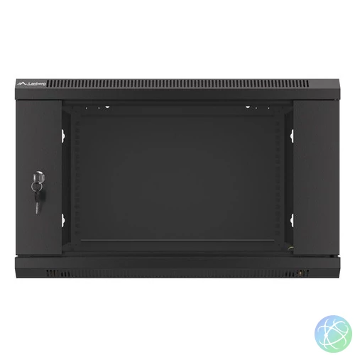 Lanberg 19" 6U Falra szerelhető Rackszekrény Black