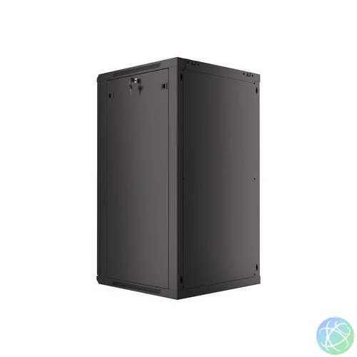 Lanberg 19" 22U Falra szerelhető Rackszekrény Black