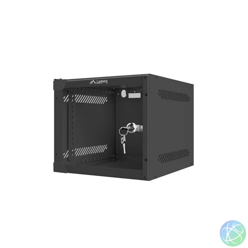 Lanberg 10" 4U Falra szerelhető Rackszekrény Black
