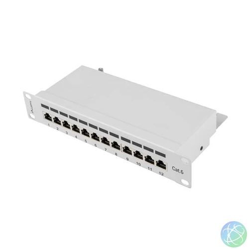 Lanberg 12-port Patch Panel 1U Grey